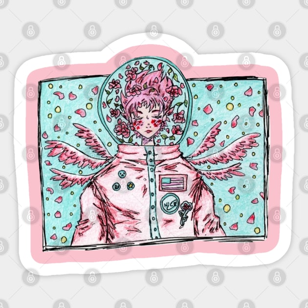 Pastel Astronaut Sticker by nannonthehermit